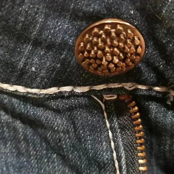 Crunch Embroidery Blue Skinny Jeans - Picture 4 of 9